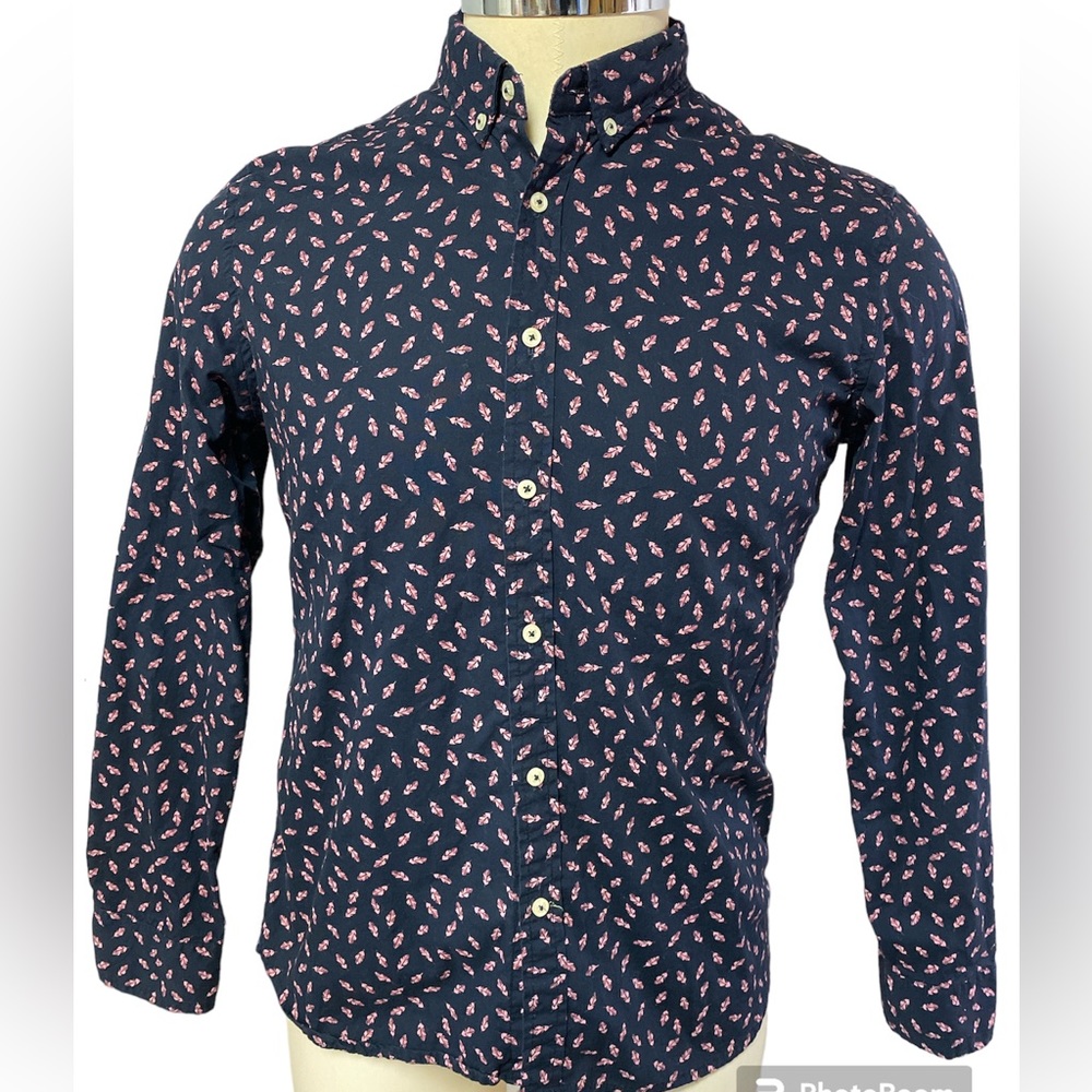 Level Ten Men’s Modern Short Sleeve Button Up Shirt Medium